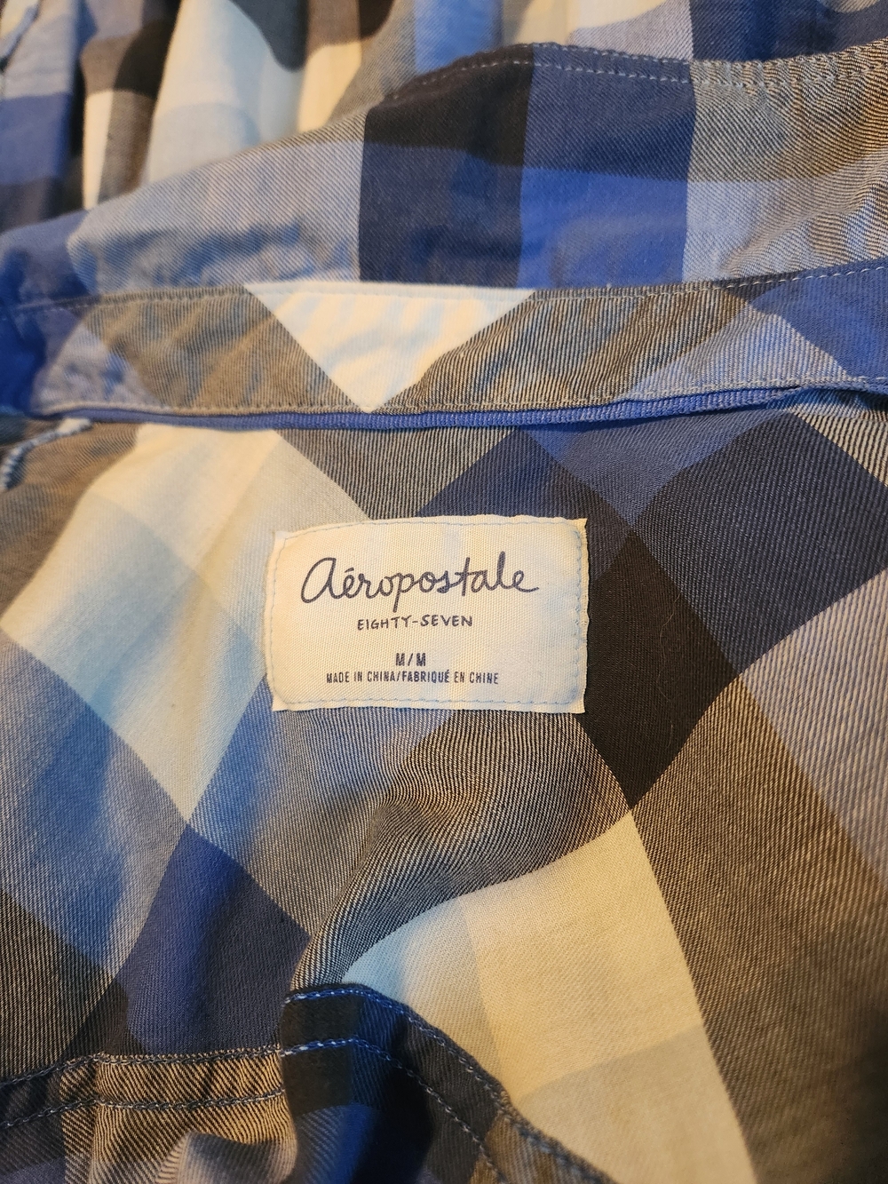 Aeropostale Women's Lightweight Plaid Shirt
